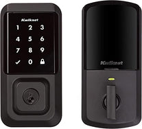 Kwikset 99390-004 Halo Wi-Fi Smart Lock Keyless Entry Electronic Touchscreen Deadbolt Featuring SmartKey Security, Matte Black - The Gadget Collective