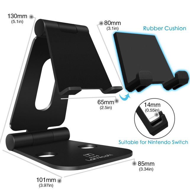 Lamicall Playstand Multi-Angle Stand for Nintendo Switch Tablets phones Foldable - The Gadget Collective