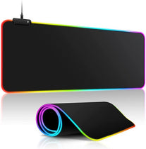 Large RGB Gaming Mouse Pad -15 Light Modes Touch Control Extended Soft Computer Keyboard Mat Non-Slip Rubber Base for Gamer Esports Pros 31.5X11.8 - The Gadget Collective