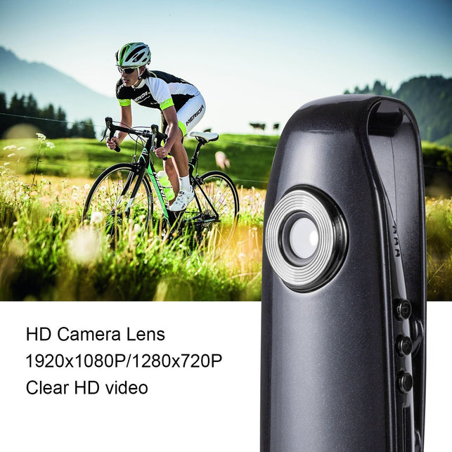 Lenofocus Mini Body Camera 1080P Full HD Camera Portable Pocket Clip Wearable Camera Video Recorder Small Sport DV DVR Dash Camera for Car Bicycle Hom - The Gadget Collective