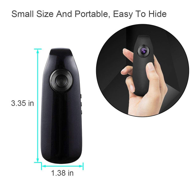 Lenofocus Mini Body Camera 1080P Full HD Camera Portable Pocket Clip Wearable Camera Video Recorder Small Sport DV DVR Dash Camera for Car Bicycle Hom - The Gadget Collective