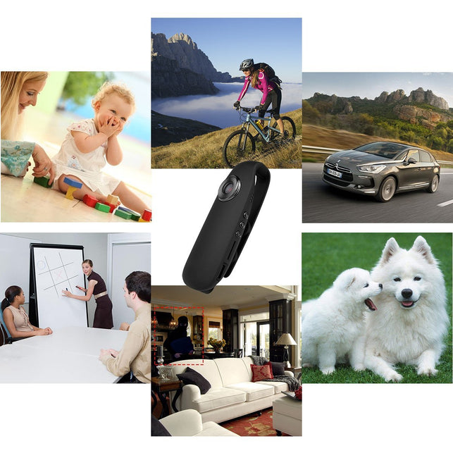 Lenofocus Mini Body Camera 1080P Full HD Camera Portable Pocket Clip Wearable Camera Video Recorder Small Sport DV DVR Dash Camera for Car Bicycle Hom - The Gadget Collective