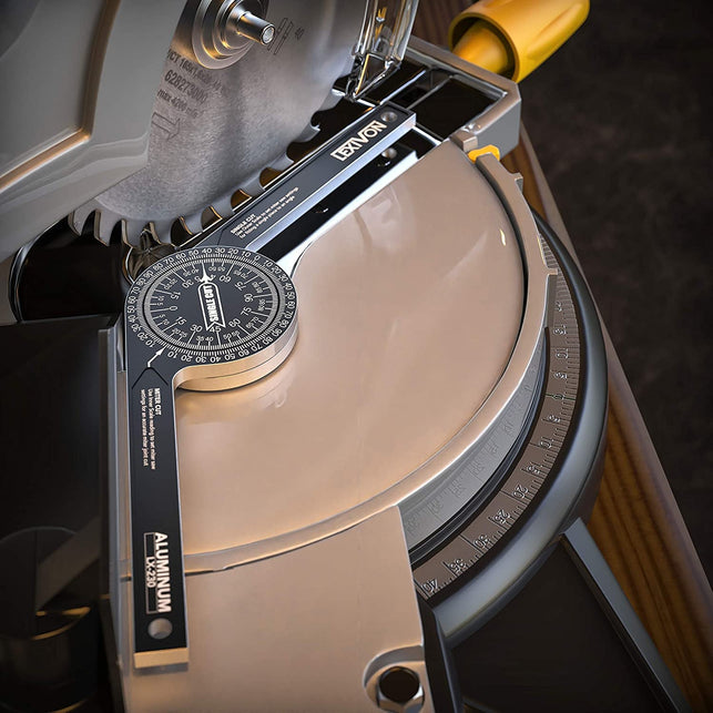 LEXIVON Aluminum Miter Saw Protractor | 7-Inch Rust Proof Angle Finder Featuring Precision Laser Engraved Scales (LX-230) - The Gadget Collective