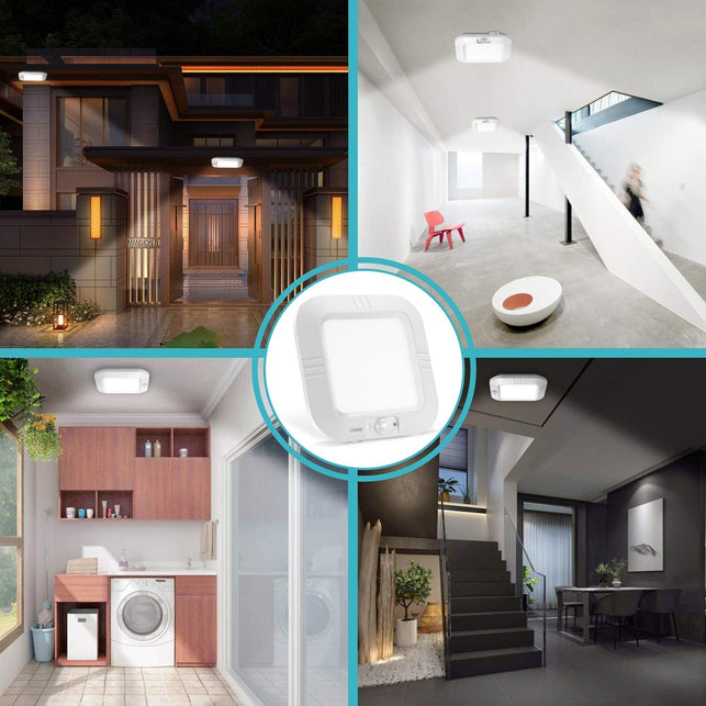 Lineway Motion Sensor Ceiling Light Battery Operated Indoor Wireless Motion Activated LED Ceiling Light 6000K 180LM for Hallway Stairway Closets Cabinet Pantry(Battery Not Included) - The Gadget Collective