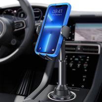 LISEN Cup Holder Phone Mount Holder No Shaking Cup Phone Holder for Car Rock Solid Car Phone Holder Mount for Cars, Trucks, Suvs Etc, Compatible with Iphone 14 13 plus Pro Max Samsung All 4-7'' Phones - The Gadget Collective