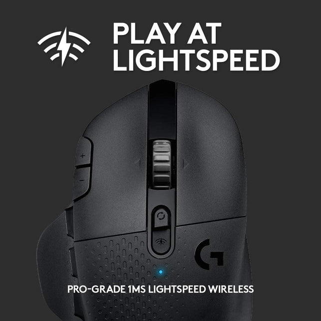 Logitech G604 LIGHTSPEED Gaming Mouse with 15 Programmable Controls, up to 240 Hour Battery Life, Dual Wireless Connectivity Modes, Hyper-Fast Scroll Wheel - Black - The Gadget Collective