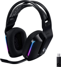 Logitech G733 Lightspeed Wireless Gaming Headset with Suspension Headband, LIGHTSYNC RGB, Blue VO!CE Mic Technology and PRO-G Audio Drivers - Black - The Gadget Collective