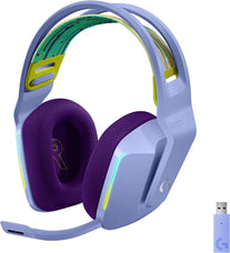 Logitech G733 Lightspeed Wireless Gaming Headset with Suspension Headband, LIGHTSYNC RGB, Blue VO!CE Mic Technology and PRO-G Audio Drivers - Lilac - The Gadget Collective