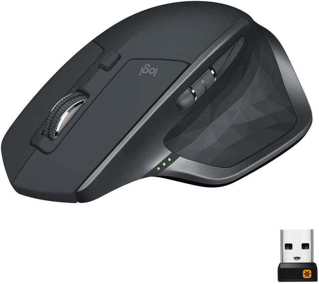 Logitech MX Master 2S Wireless Mouse – Use on Any Surface, Hyper-Fast Scrolling, Ergonomic Shape, Rechargeable, Control Upto 3 Apple Mac and Windows Computers, Graphite (Discontinued by Manufacturer) - The Gadget Collective