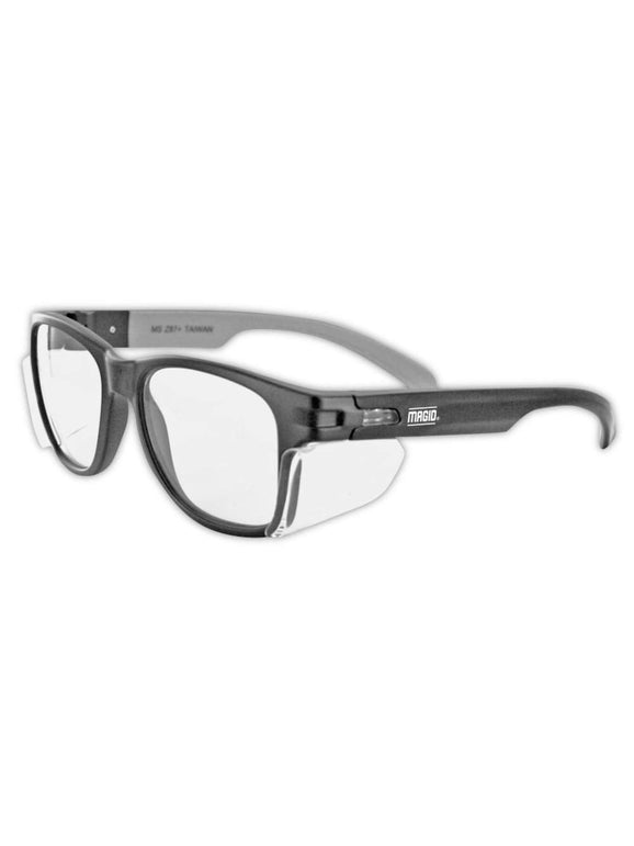 MAGID Y50BKAFC Iconic Y50 Design Series Safety Glasses with Side Shields | ANSI Z87+ Performance, Scratch & Fog Resistant, Comfortable & Stylish, Clot - The Gadget Collective