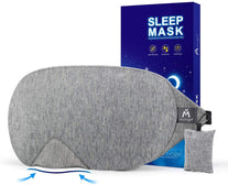 Mavogel Cotton Sleep Eye Mask - New Design Light Blocking Sleep Mask, Includes Travel Pouch, Soft, Comfortable, Blindfold, 100% Handmade, Best Blinder - The Gadget Collective
