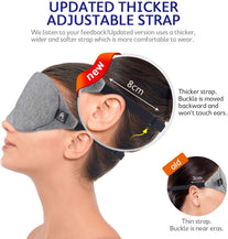 Mavogel Cotton Sleep Eye Mask - New Design Light Blocking Sleep Mask, Includes Travel Pouch, Soft, Comfortable, Blindfold, 100% Handmade, Best Blinder - The Gadget Collective
