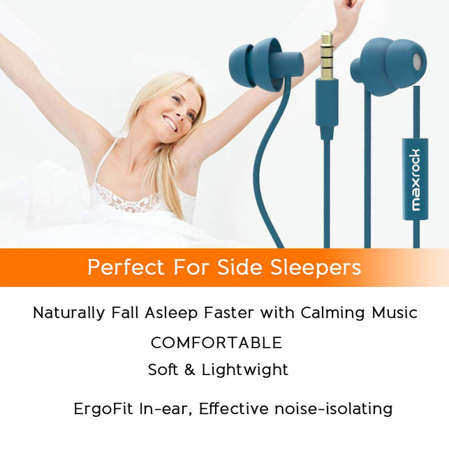 MAXROCK Sleep Earplugs - Noise Isolating Ear Plugs Sleep Earbuds Headphones with Unique Total Soft Silicone Perfect for Insomnia, Side Sleeper, Snorin - The Gadget Collective