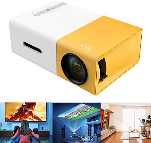 Meer Mini Projector, Meer Portable Pico Full Color LED LCD Video Projector for Children Present, Video TV Movie, Party Game, Outdoor Entertainment wit - The Gadget Collective