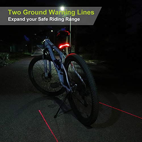 MEILAN X5 Smart Bike Tail Light with Turn Signals and Automatic Brake Light Wireless Remote Control Bike Rear Light Back USB Rechargeable Safety Warni - The Gadget Collective