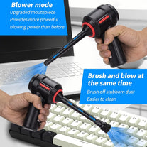 Meudeen Electric Air Duster for Keyboard Cleaning- Rechargeable Air Duster for Computer Cleaning- Compressed Air Duster- Mini Vacuum- Keyboard Cleaner 3-In-1 - The Gadget Collective