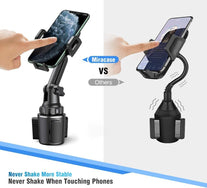 Miracase Cup Holder Phone Mount for Car, Universal Universal Long Neck Car Cup Phone Holder Cradle Car Mount for Iphone Samsung Google and Most Smartphones - The Gadget Collective