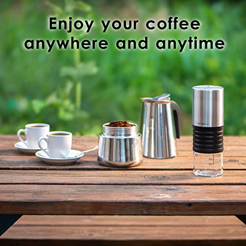 Mixpresso Electric Coffee Grinder With USB And With Easy On/Off Button, Coffee Bean Grinder & Spice Grinder For Herbs, Nuts & Grains, Spice Mill. - The Gadget Collective