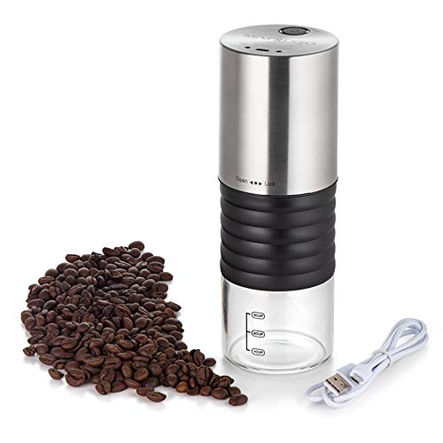 Mixpresso Electric Coffee Grinder With USB And With Easy On/Off Button, Coffee Bean Grinder & Spice Grinder For Herbs, Nuts & Grains, Spice Mill. - The Gadget Collective