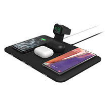 mophie 4-in-1 Wireless Charging Mat for Apple iPhone, AirPods & Watch, Samsung Galaxy, Google Pixel, and All Qi-Enabled Devices, Additional USB-A Port, Intuitive Design, Includes Apple Watch Adapter - The Gadget Collective