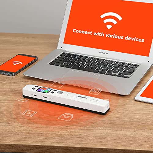 MUNBYN Portable Scanner, Photo Scanner for Documents Pictures Texts in 1050DPI, Flat Scanning, Included 16GB SD Card, Photo Scanner Uploads Images to - The Gadget Collective