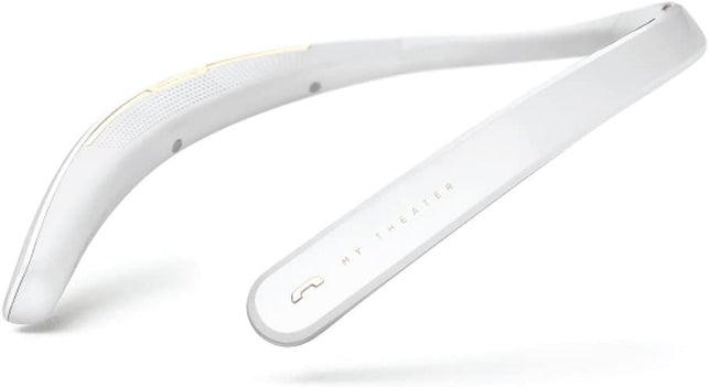 My Theater Wearable Neckband Bluetooth Speaker Universal, White (EM-W100UWH) - The Gadget Collective