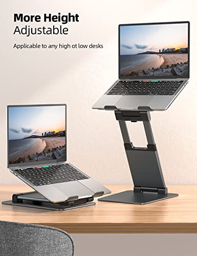 Nulaxy Laptop Stand for Desk, Ergonomic Sit to Stand Laptop Holder Convertor, Adjustable Height from 1.18" to 21", Supports up to 22lbs, Compatible with MacBook, All Laptops Computer Tablets 10-17" - The Gadget Collective