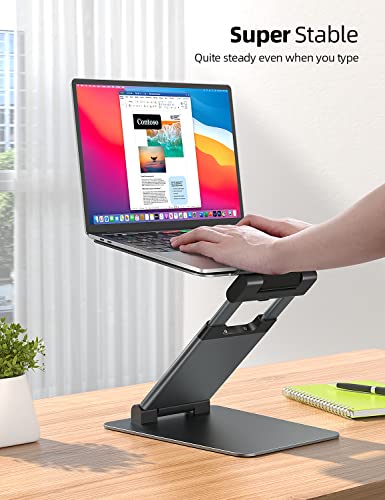 Nulaxy Laptop Stand for Desk, Ergonomic Sit to Stand Laptop Holder Convertor, Adjustable Height from 1.18" to 21", Supports up to 22lbs, Compatible with MacBook, All Laptops Computer Tablets 10-17" - The Gadget Collective