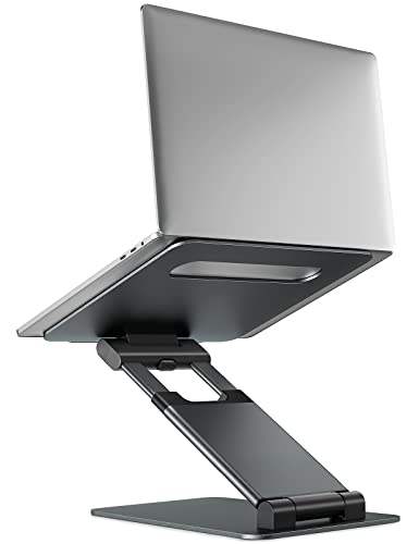 Nulaxy Laptop Stand for Desk, Ergonomic Sit to Stand Laptop Holder Convertor, Adjustable Height from 1.18" to 21", Supports up to 22lbs, Compatible with MacBook, All Laptops Computer Tablets 10-17" - The Gadget Collective