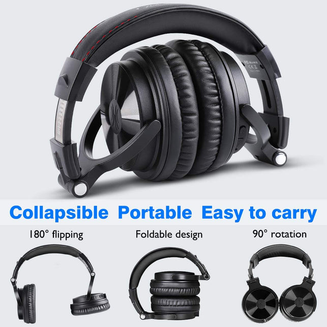 OneOdio PRO-C Bluetooth Over Ear Headphones Wireless/Wired 80 Hrs Stereo Bluetooth Headsets Foldable Headset with Deep Bass 50mm Neodymium Drivers for - The Gadget Collective