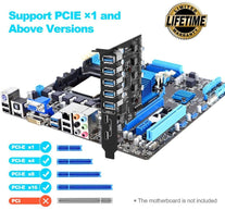 PCI-E to USB 3.0 7-Port(2X USB-C - 5X USB-A ) Expansion Card ,PCI Express USB Add in Card , Internal USB3 Hub Converter for Desktop PC Host Card Support Windows 10/8/7/XP and MAC OS 10.8.2 Above - The Gadget Collective