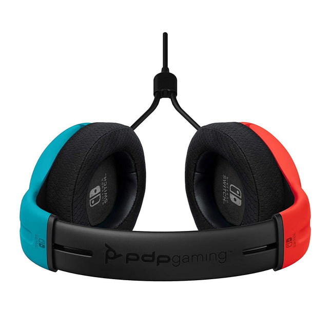 PDP Gaming LVL40 Stereo Headset with Mic for Nintendo Switch - PC, Ipad, Mac, Laptop Compatible - Noise Cancelling Microphone, Lightweight, Soft Comfort on Ear Headphones - Mario Red & Blue - The Gadget Collective