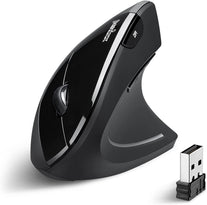 Perixx PERIMICE-713 Wireless Ergonomic Vertical Mouse - 1000/1500/2000 DPI - Right Handed - Recommended with RSI User - The Gadget Collective