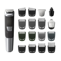 Philips Norelco Multigroomer All-In-One Trimmer Series 5000, 18 Piece Mens Grooming Kit, for Beard Face, Hair, Body Hair Trimmer for Men, No Blade Oil Needed, MG5750/49 - The Gadget Collective