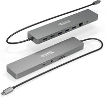 Plugable 11-In-1 USB-C Hub 100W USB-C Pass-Through, Laptop Docking Station Dual Monitor with 4K 60Hz HDMI, Compatible with Thunderbolt 4/3, USB-C Windows, Chromebooks, 1X USB-C, 3X USB, SD, Ethernet - The Gadget Collective