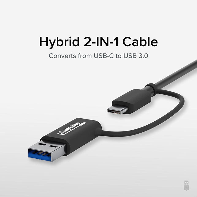 Plugable 2.5G USB C and USB to Ethernet Adapter, 2-In-1 Adapter Compatible with USB-C Thunderbolt 3 or USB 3.0, USB-C to RJ45 2.5 Gigabit LAN Ethernet, Compatible with Mac and Windows - The Gadget Collective