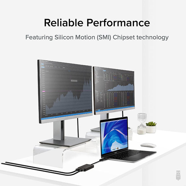 Plugable USB 3.0 or USB C to HDMI Adapter for Dual Monitors, Universal Video Graphics Adapter for Mac and Windows, Thunderbolt 3/4, USB 3.0 or USB-C, 1080P@60Hz - The Gadget Collective