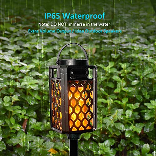 Portable Bluetooth Speaker, Led Flame Torch Atmosphere Wireless Outdoor Speaker Bluetooth 5.0 HD Audio IP67 Waterproof with LED Flicker Warm Night Lights 2000mAh Battery for Travel Home Party - The Gadget Collective