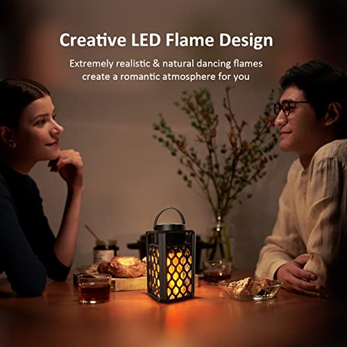 Portable Bluetooth Speaker, Led Flame Torch Atmosphere Wireless Outdoor Speaker Bluetooth 5.0 HD Audio IP67 Waterproof with LED Flicker Warm Night Lights 2000mAh Battery for Travel Home Party - The Gadget Collective