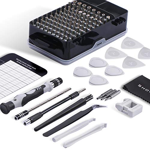 Precision Screwdriver Set, SHOWPIN 122 in 1 Computer Screwdriver Kit, Laptop Screwdriver Sets with 101 Magnetic Drill Bits, Electronics Tool Kit Compatible for Computer, Tablet, PC, iPhone, PS4 Repair - The Gadget Collective