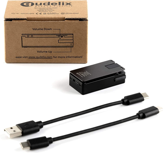 Qudelix-5K Bluetooth USB DAC AMP with LDAC, Aptx Adaptive, Aptx HD, AAC (Dual ES9219 3.5Mm Unbalanced & 2.5Mm Balanced Output) - The Gadget Collective
