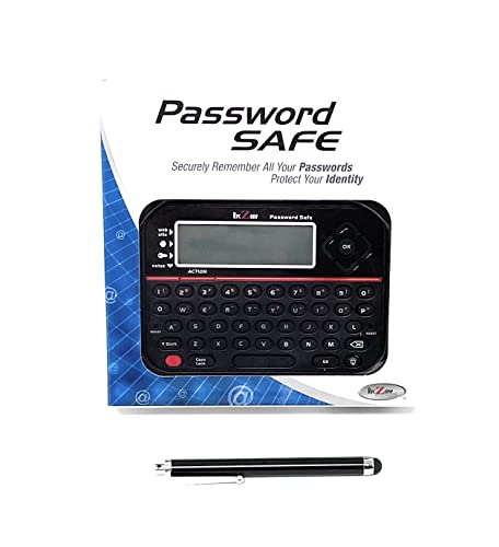 RecZone LLC Password Safe Electronic Storage Organizer Keeper Device and Stylus Bundle - The Gadget Collective