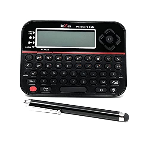 RecZone LLC Password Safe Electronic Storage Organizer Keeper Device and Stylus Bundle - The Gadget Collective