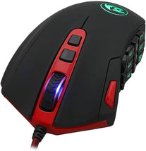 Redragon M901 Gaming Mouse RGB Backlit MMO 19 Macro Programmable Buttons with Weight Tuning Set, 12400 DPI for Windows PC Computer (Wired, Black) - The Gadget Collective
