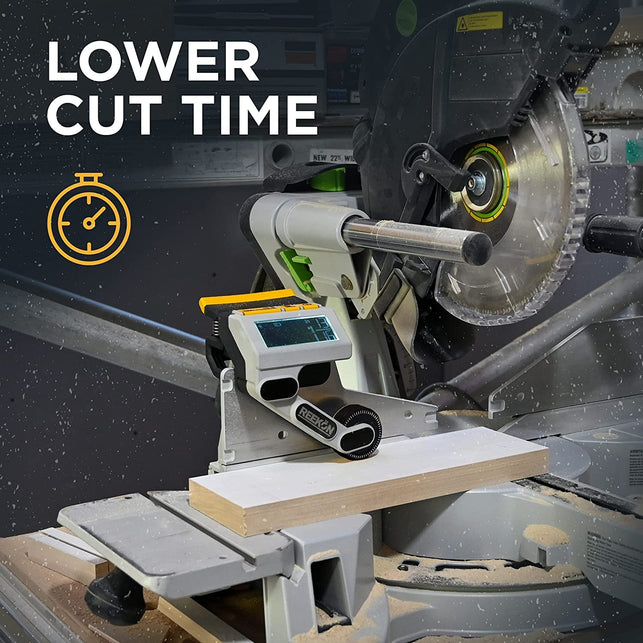 REEKON M1 Caliber Measuring Tool for Miter Saws – Eliminates Need to Measure & Mark Materials, Reduces Cut Time and Increases Safety, Measures Flat & round Materials - The Gadget Collective