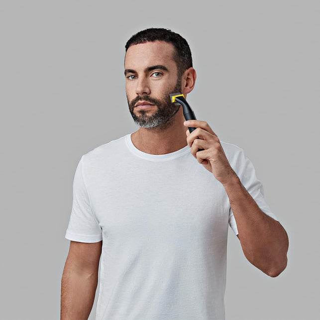 Remington Omniblade Hybrid Stubble Trimmer and Shaver - Battery Operated Cordless Shaver with 3 Stubble Combs; 1Mm; 3Mm and 5Mm HG1000, Black - The Gadget Collective