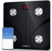 RENPHO Smart Scale for Body Weight, Digital Bathroom Scale BMI Weighing Bluetooth Body Fat Scale, Body Composition Monitor Health Analyzer with Smartphone App, 400 Lbs - Black Elis 1 - The Gadget Collective
