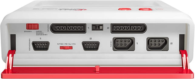 Retro-Bit Super Retro Trio HD Plus 720P 3 in 1 Console System - HDMI Port - for Original NES/SNES, Super Nintendo and Sega Genesis Games - Red/White - The Gadget Collective