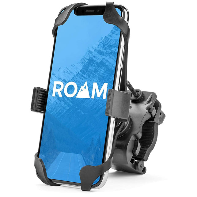 Roam Universal Premium Bike Phone Mount for Motorcycle - Bike Handlebars, Adjustable, Fits iPhone 11, X, XR, 8 | 8 Plus, 7 | 7 Plus, 6s Plus | Galaxy, - The Gadget Collective