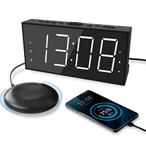 Roxicosly Super Loud Alarm Clock with Bed Shaker for Heavy Sleeper, Dual Vibrating Alarm Clock with USB Charger - The Gadget Collective